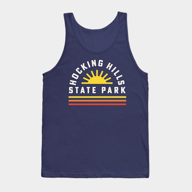 Hocking Hills State Park Ohio Retro Vintage Sunshine Tank Top by PodDesignShop